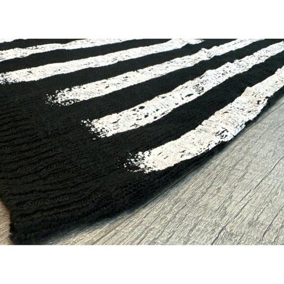 Charlotte Russe Sweater Womens Small Black Patriotic American Flag Long NEW read - Picture 11 of 11